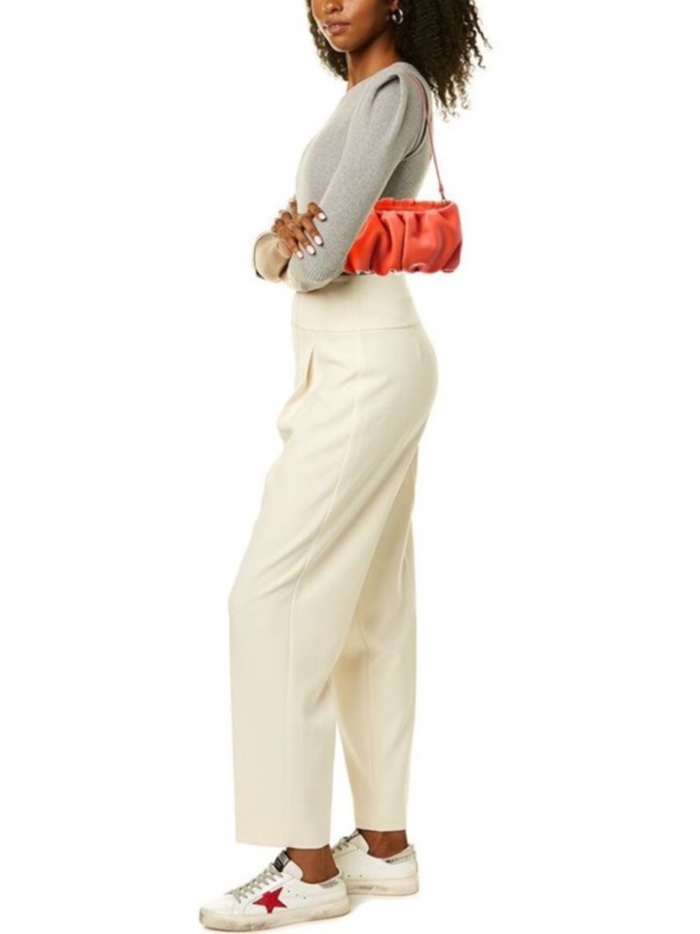 STAUD Bean Convertible Shoulder Bag in Orange Nectarine - Picture 16 of 16